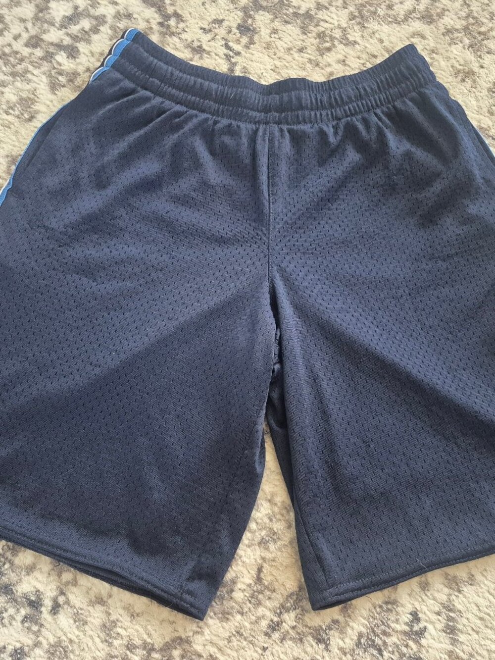 Tek Gear Boys Navy Mesh Athletic Shorts Size M